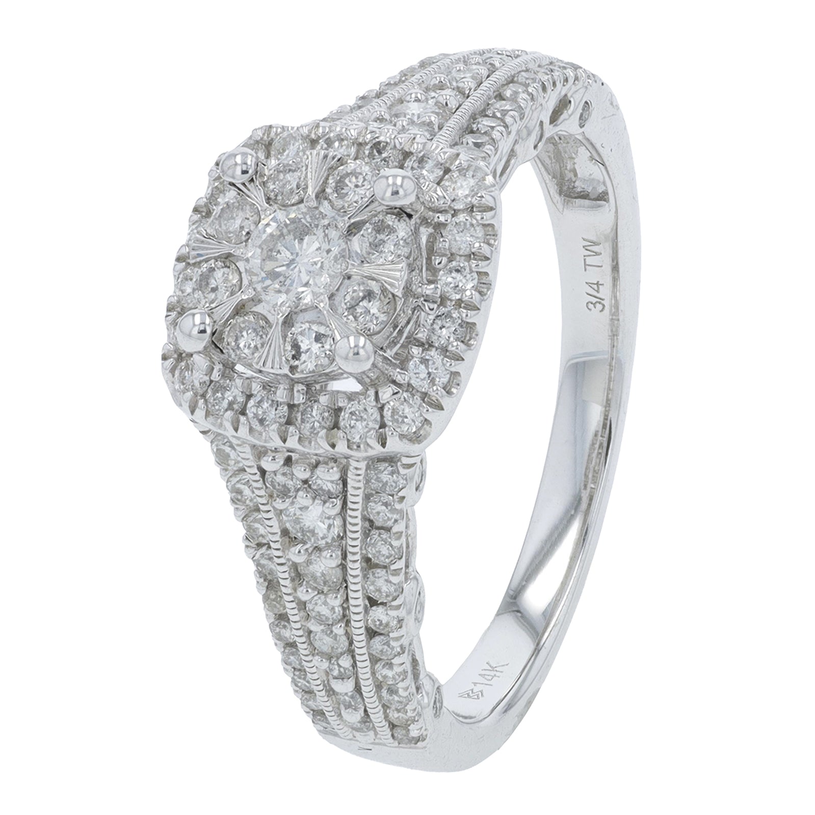 14K WG .75 CTW Diamond Engagement Ring