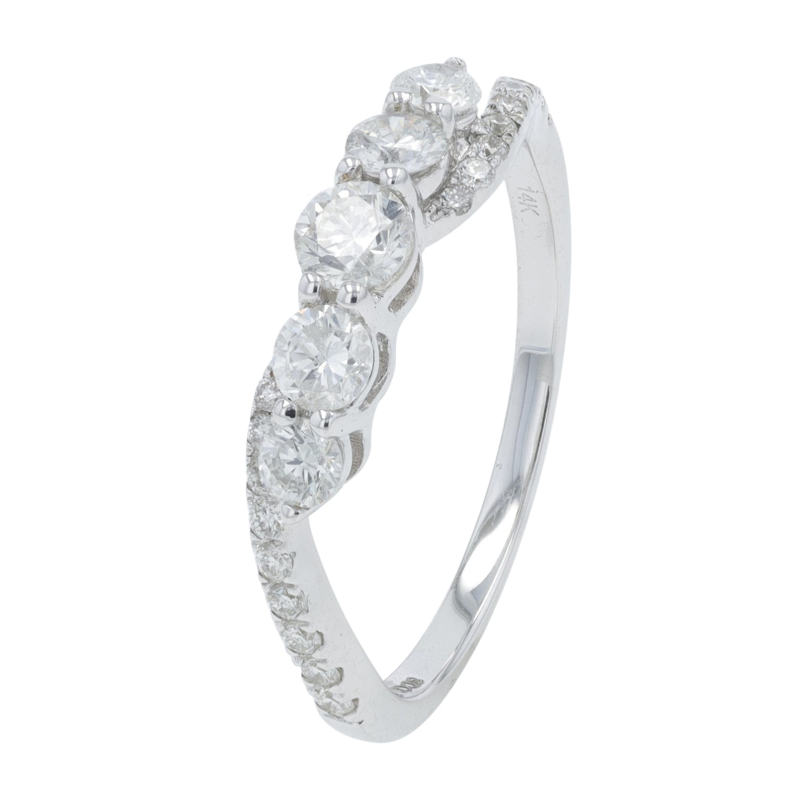 14K WG .75 CTW Diamond Engagement Ring