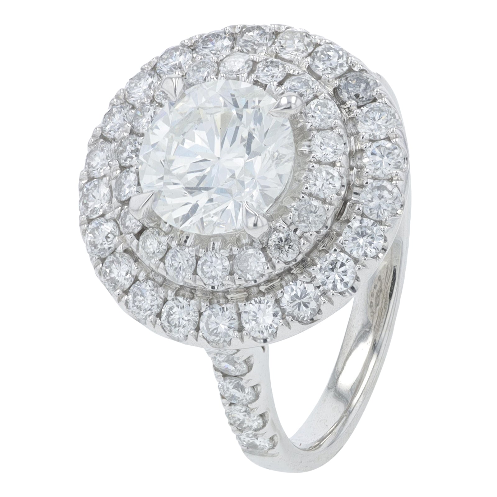 PT950 2.64 CTW Diamond Engagement Ring