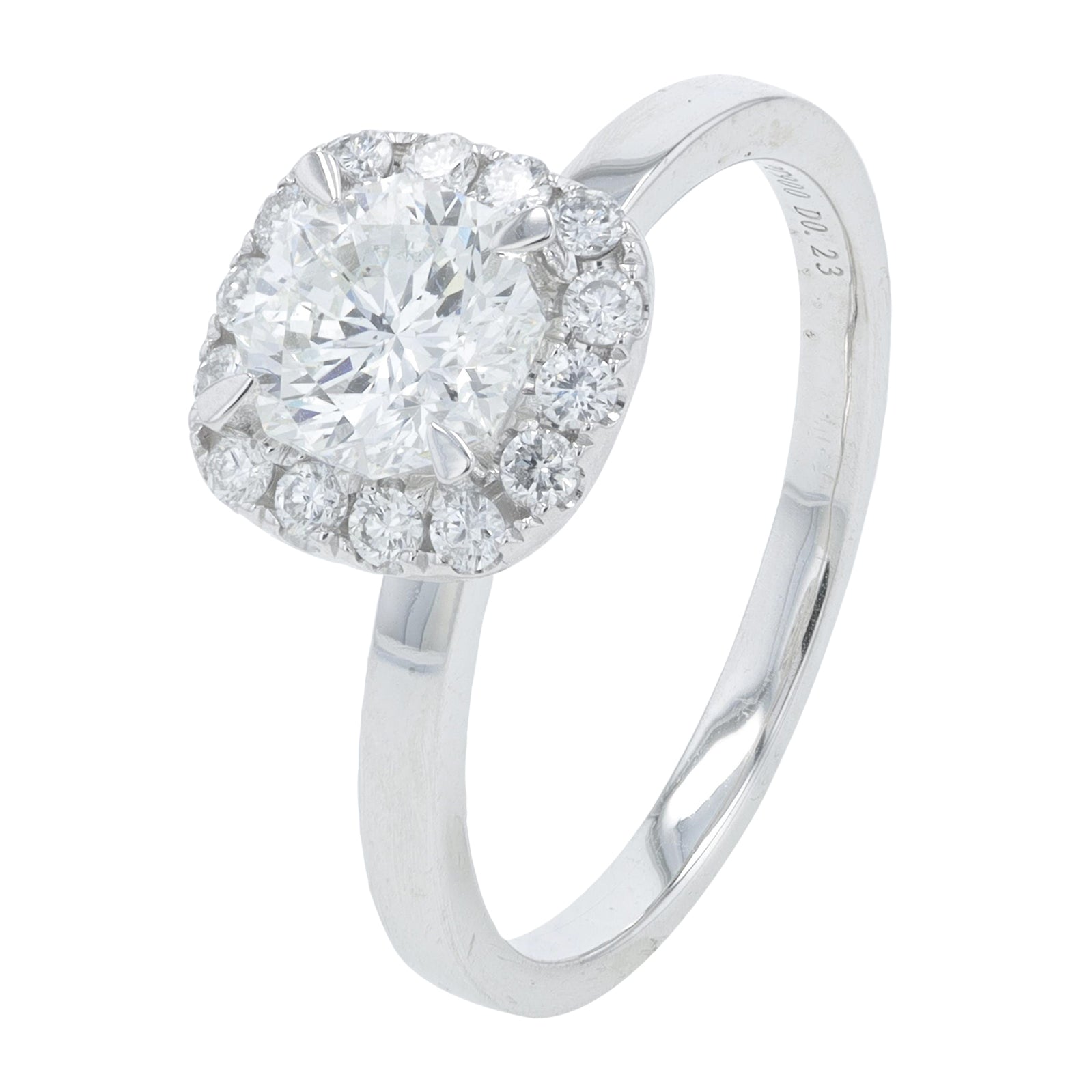 PT950 1.22 CTW Diamond Engagement Ring