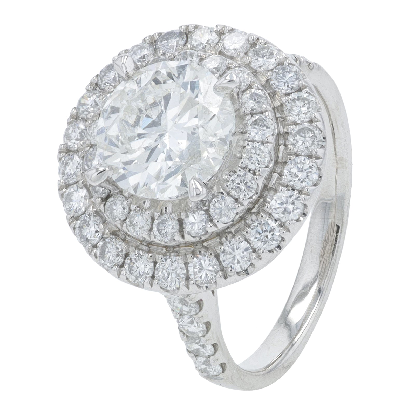 PT950 3.11 CTW Diamond Engagement Ring
