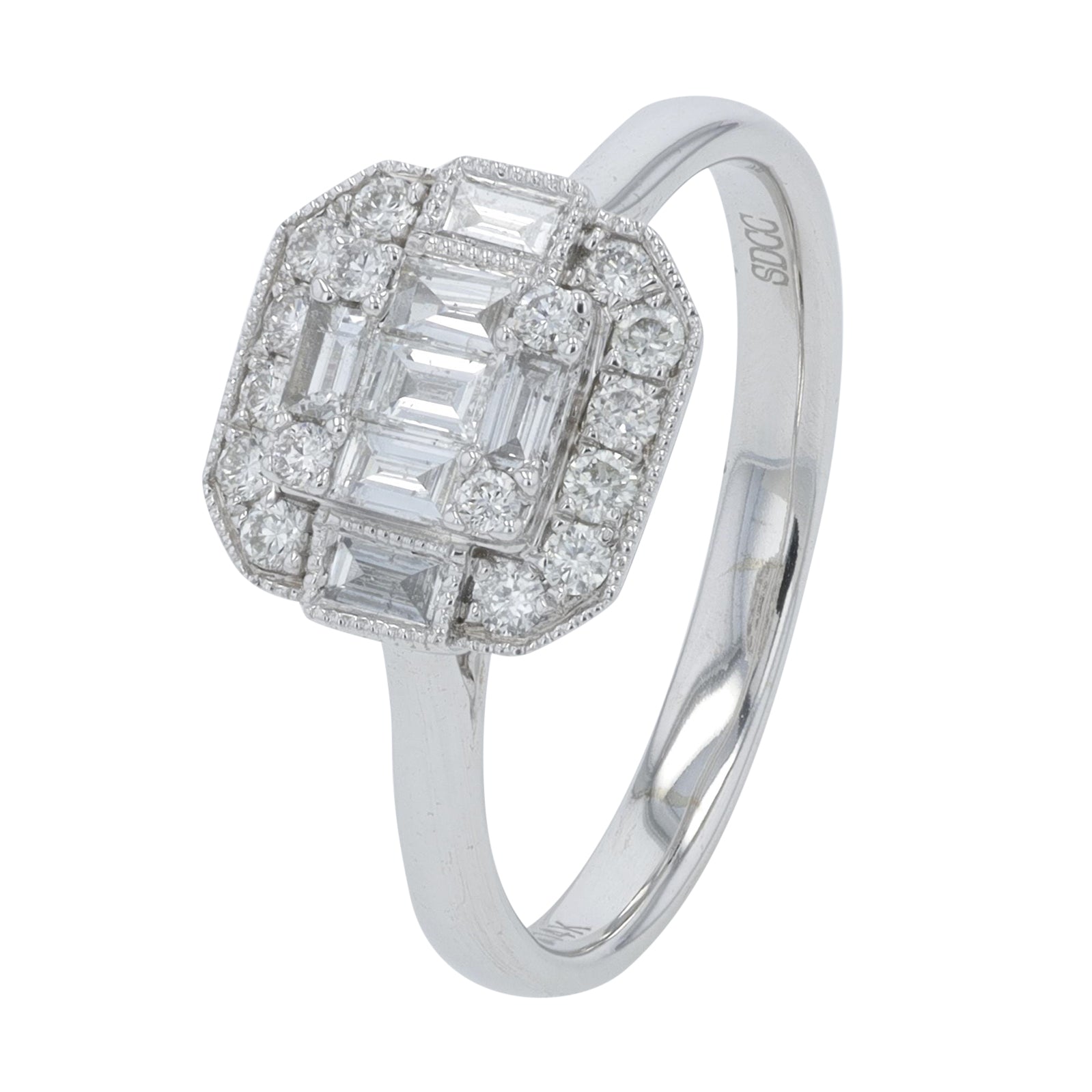 14K WG .50 CT Diamond Engagement Ring