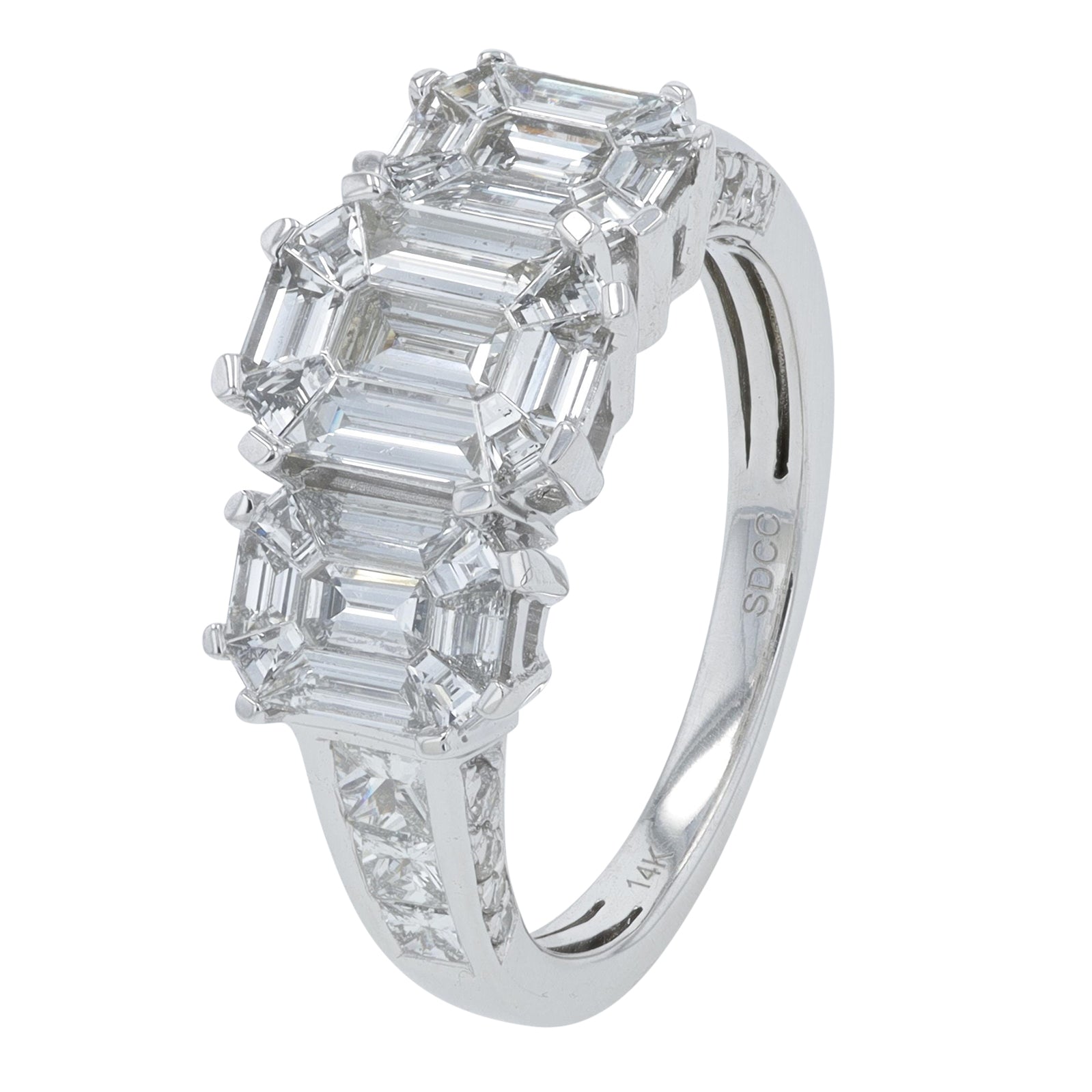 14K WG 2 CTW Diamond Ring