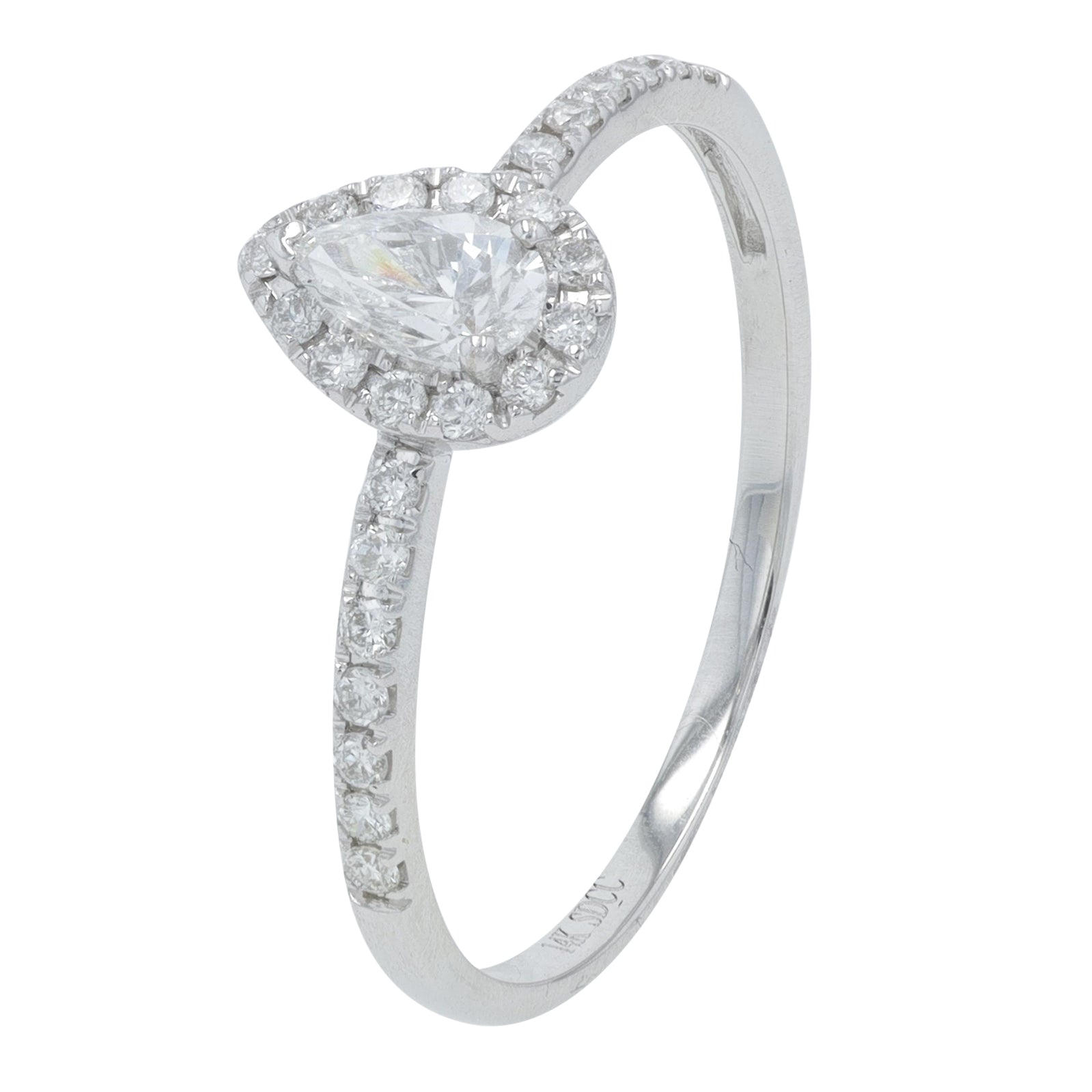 14K WG .40 CT Diamond Engagement Ring
