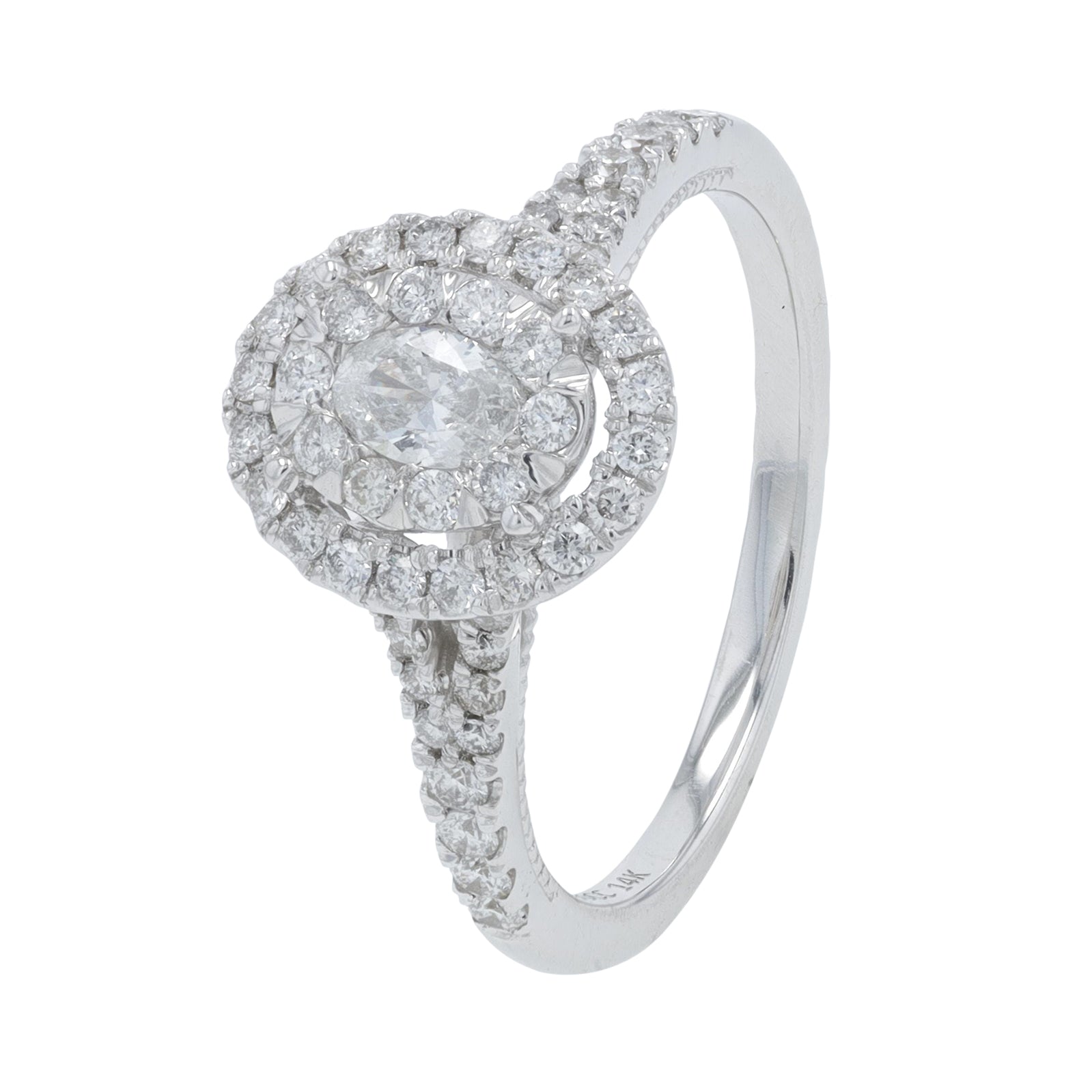 14K WG .75 CT Diamond Engagement Ring