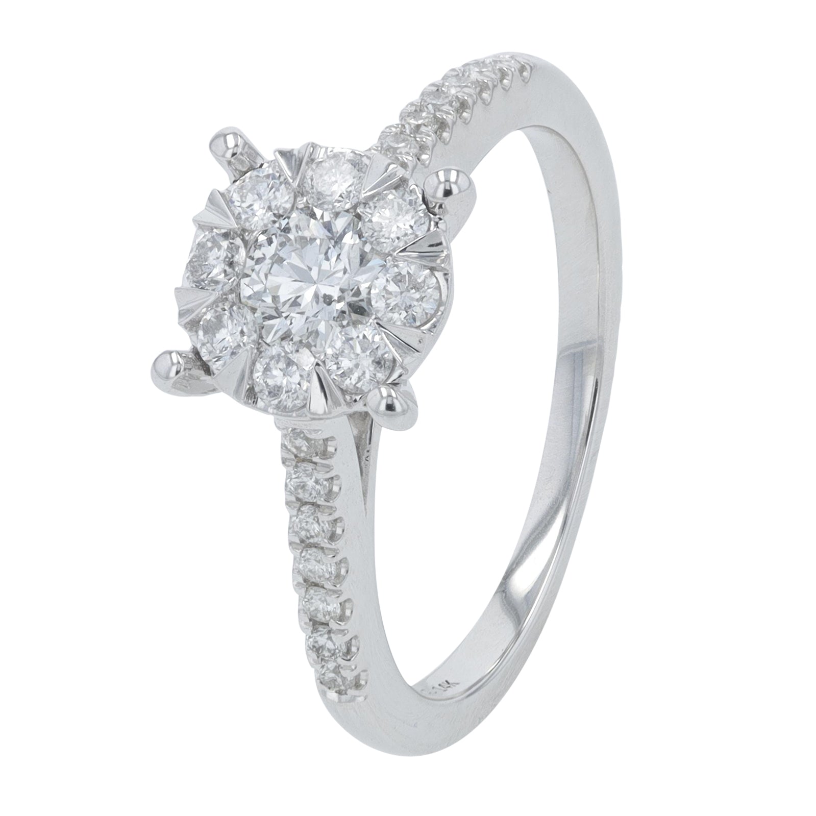 14K WG .75 CT Diamond Engagement Ring