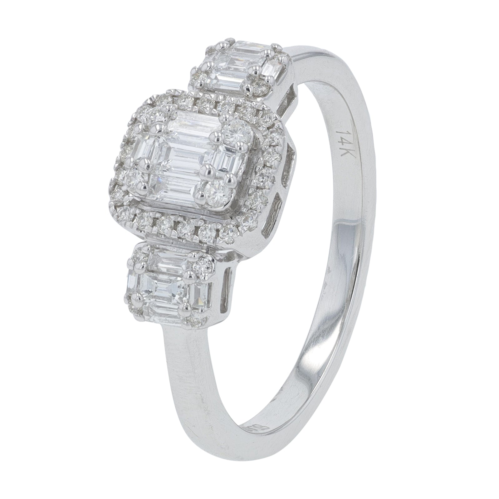 14K WG .50 CTW Diamond Ring