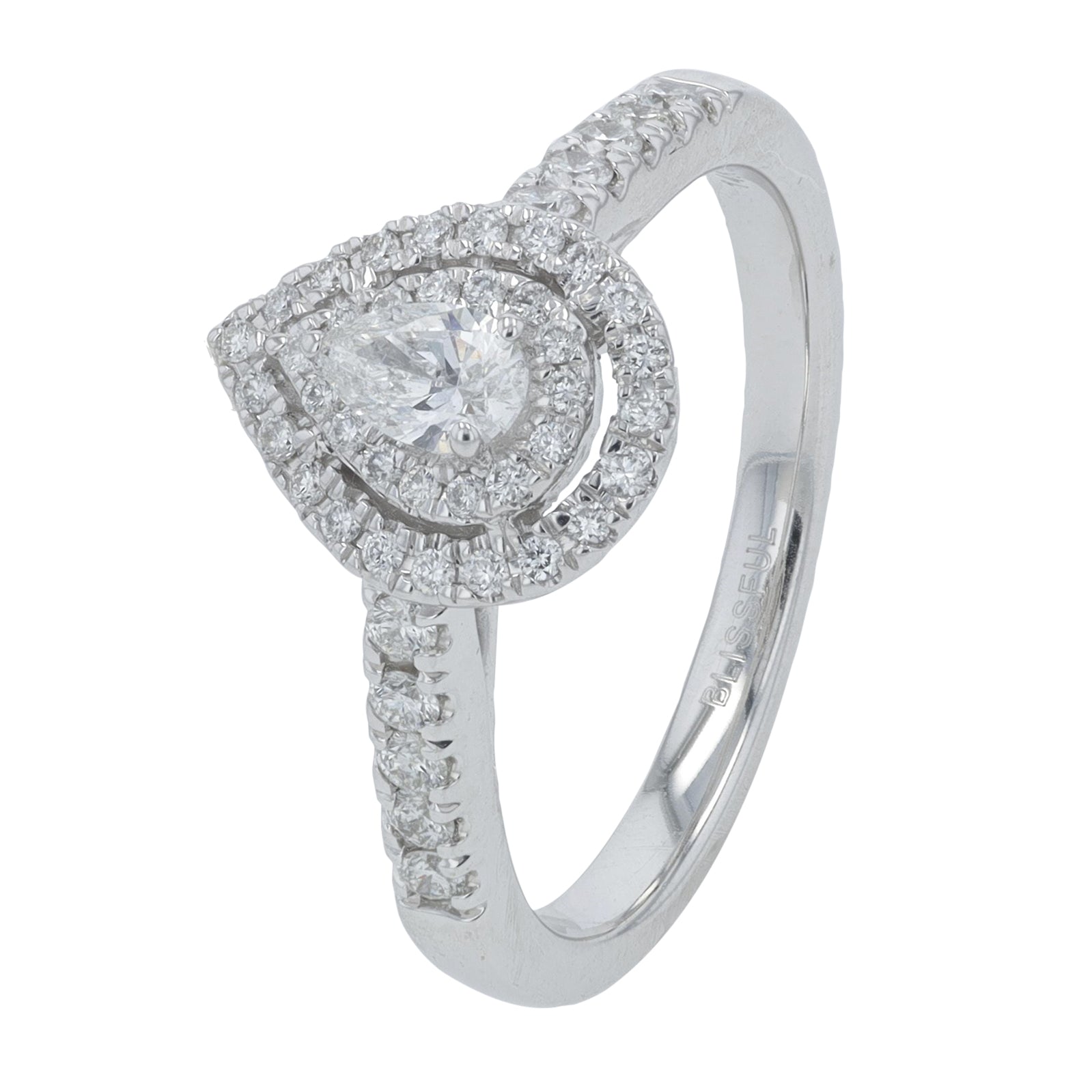 14K WG .70 CT Diamond Engagement Ring