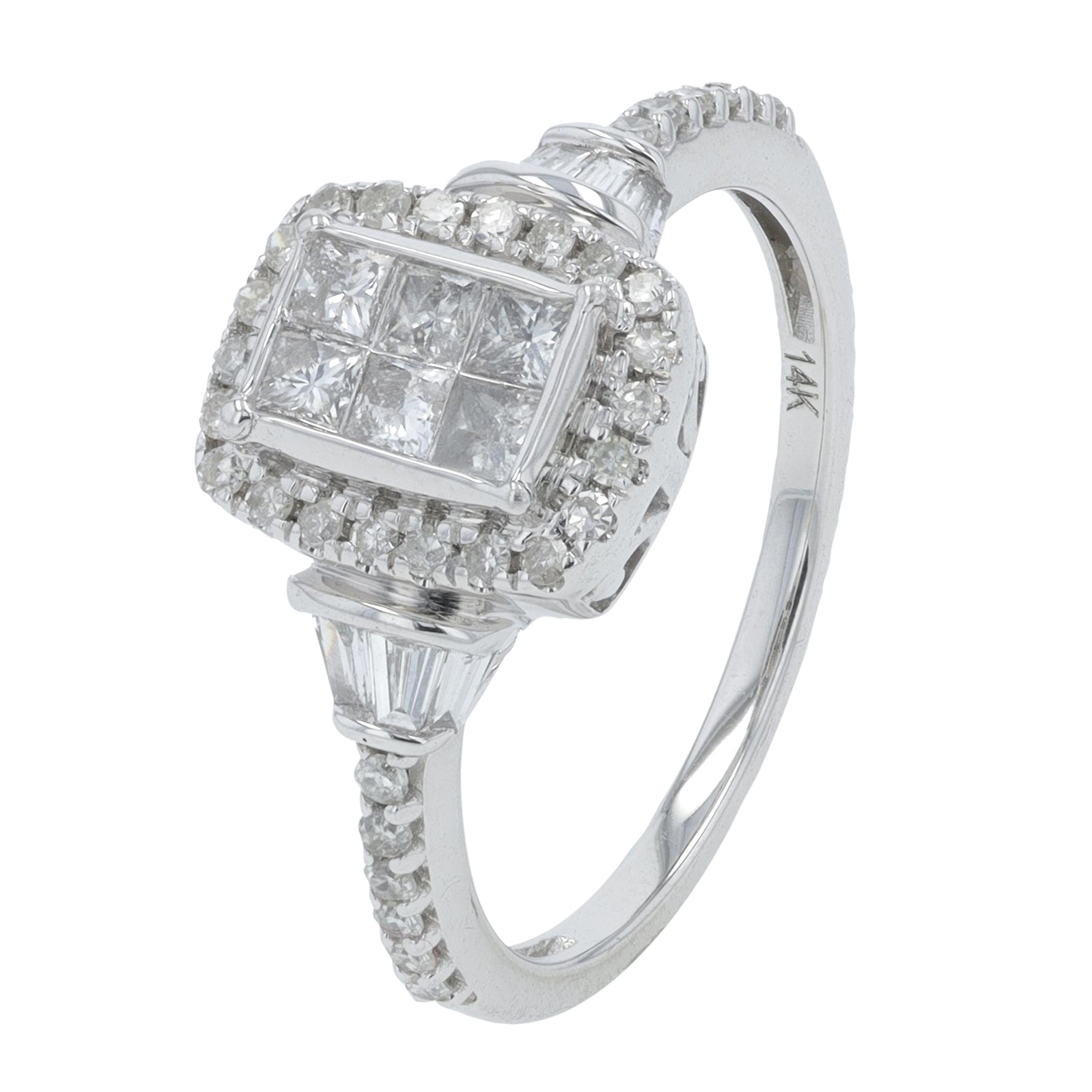 14K WG .75 CT Diamond Engagement Ring