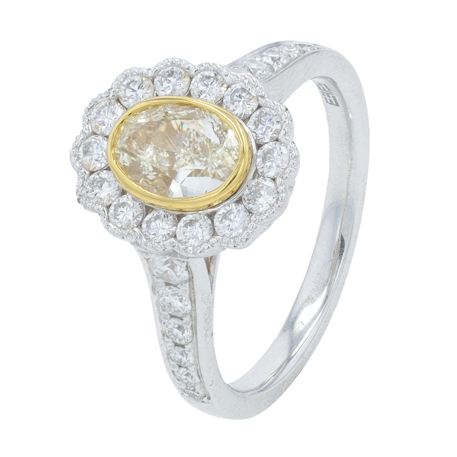 18K TT 1.58 CT Diamond EFFY Ring