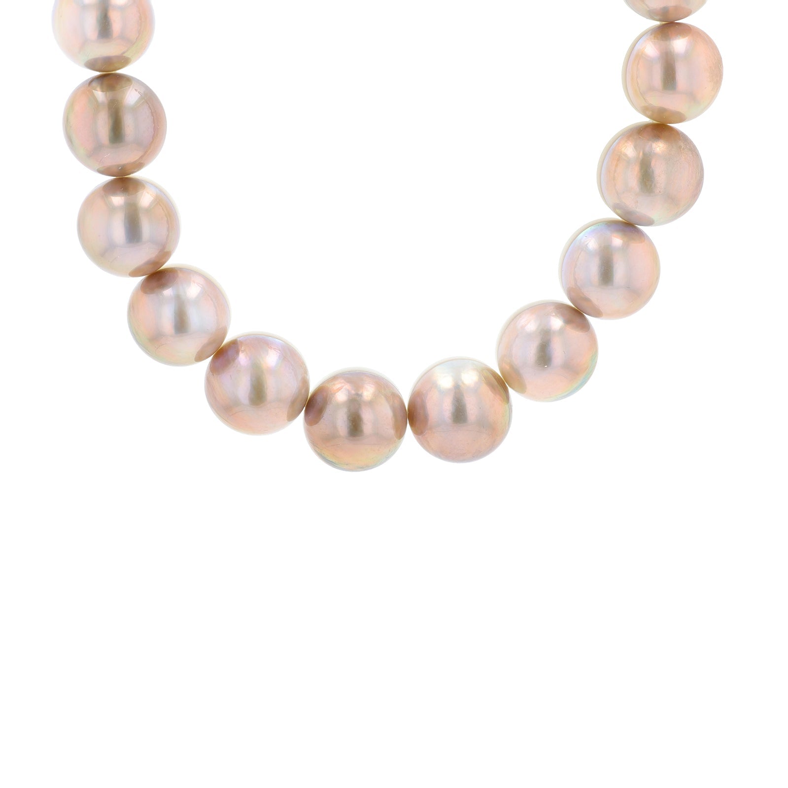 14K WG Tasaki Pearl Necklace & Stud Set