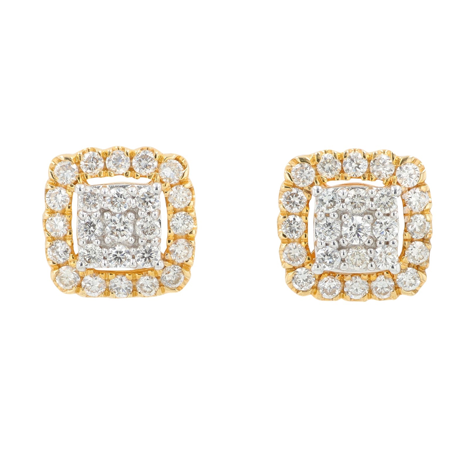 14K YG .75 Diamond Pendant & Earring Set