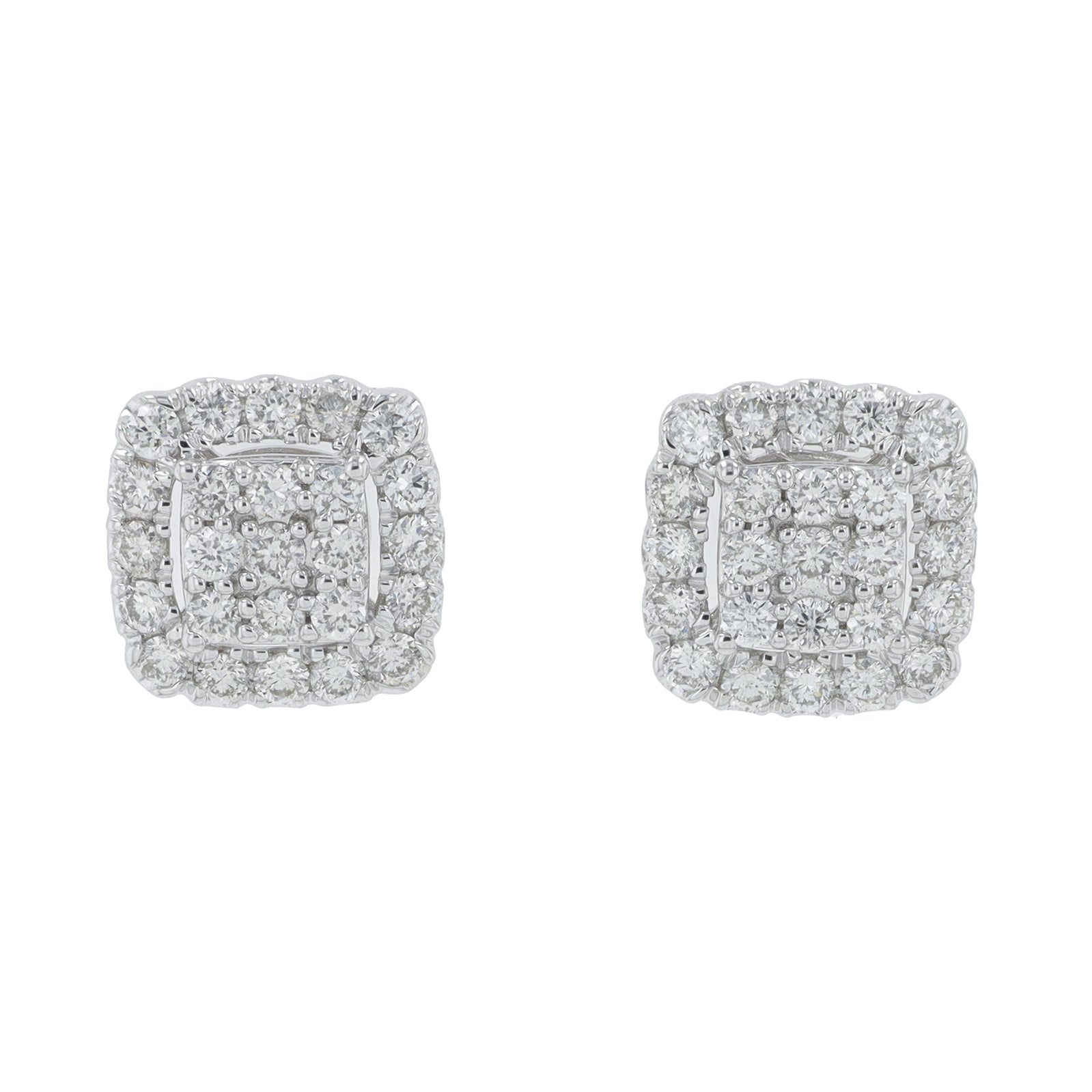 14K WG 3/4 CT Diamond Earring & Pendant Set