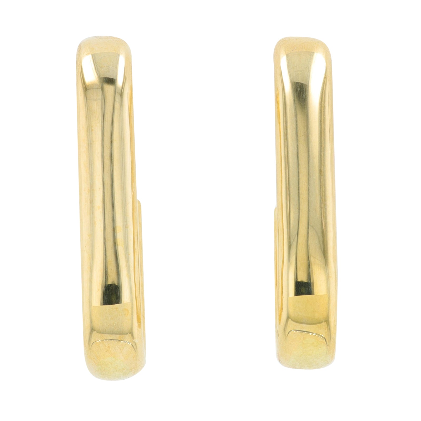 14K YG J-Hoops Earrings