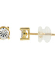 10K TT Illusion Set Studs