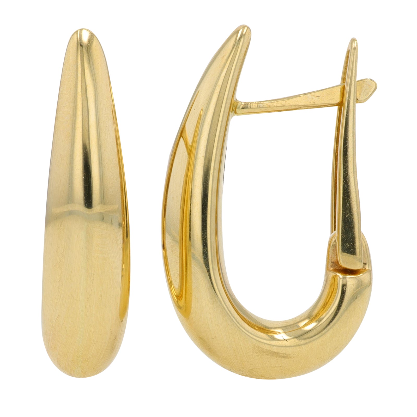 14K YG 4.10 Gram Hoops