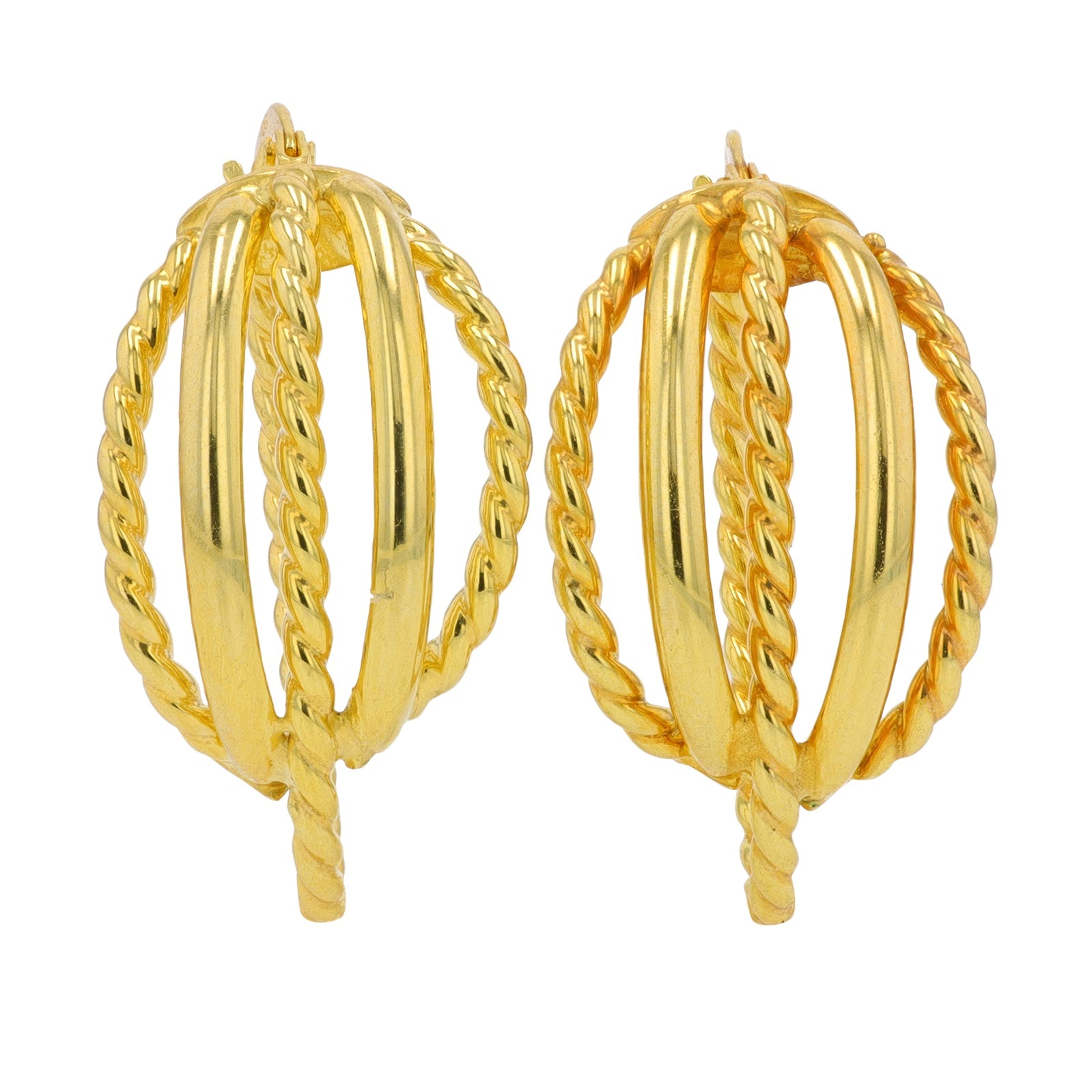 14K YG Hoops