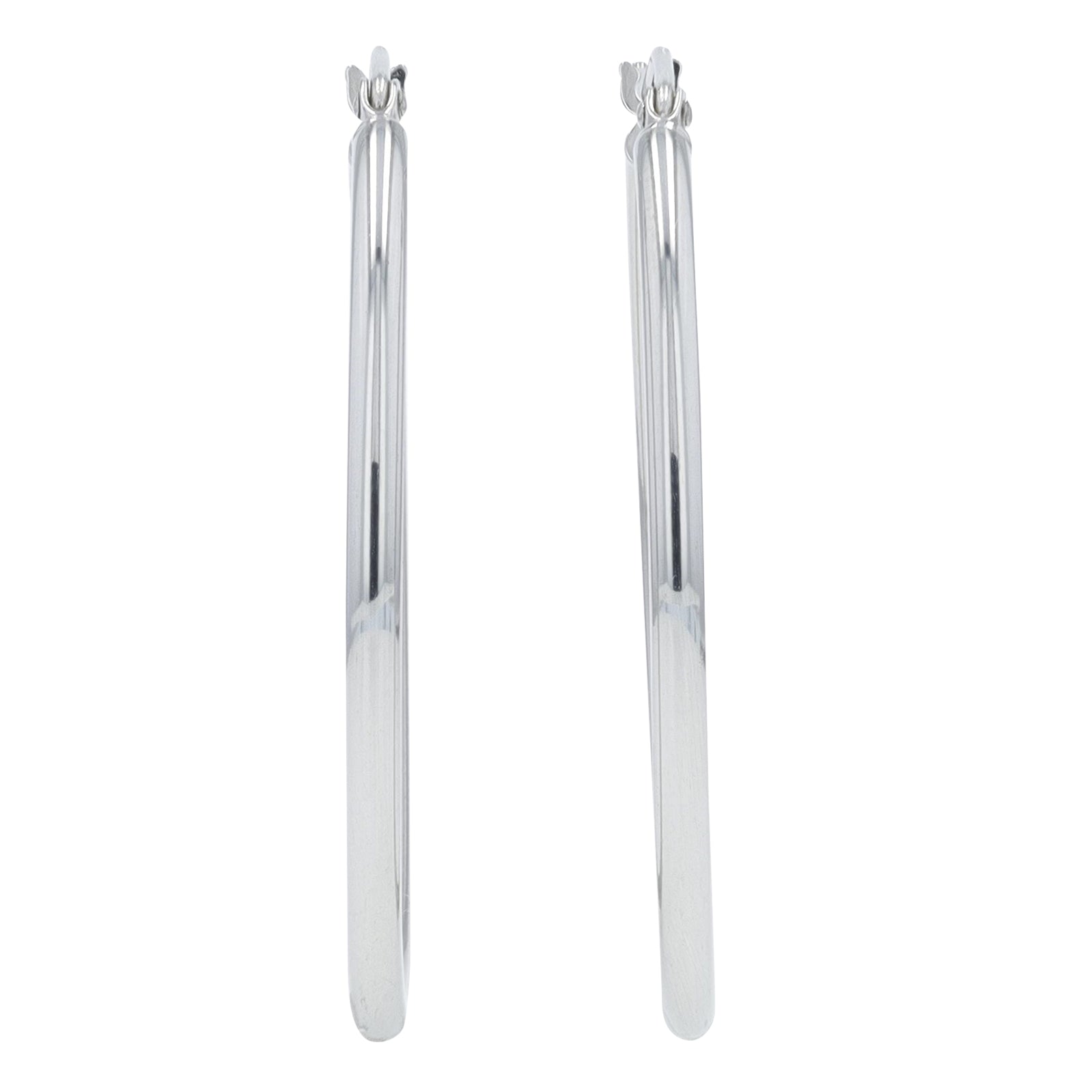 14K WG Oval Hoops