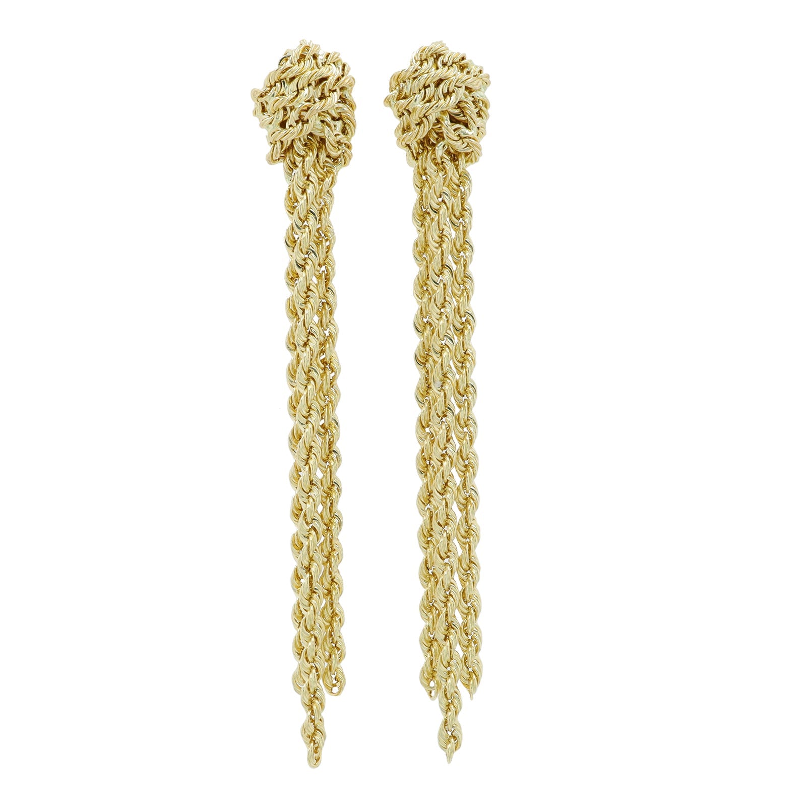 10K YG Knot Earrings