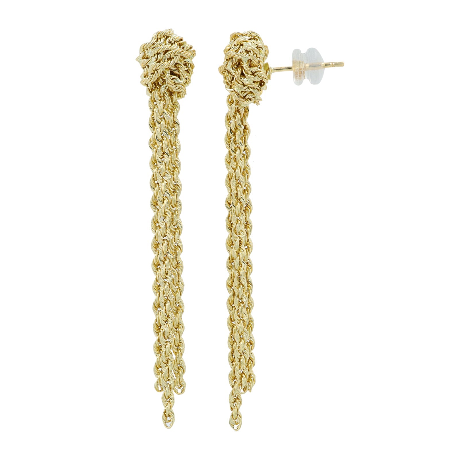 10K YG Knot Earrings