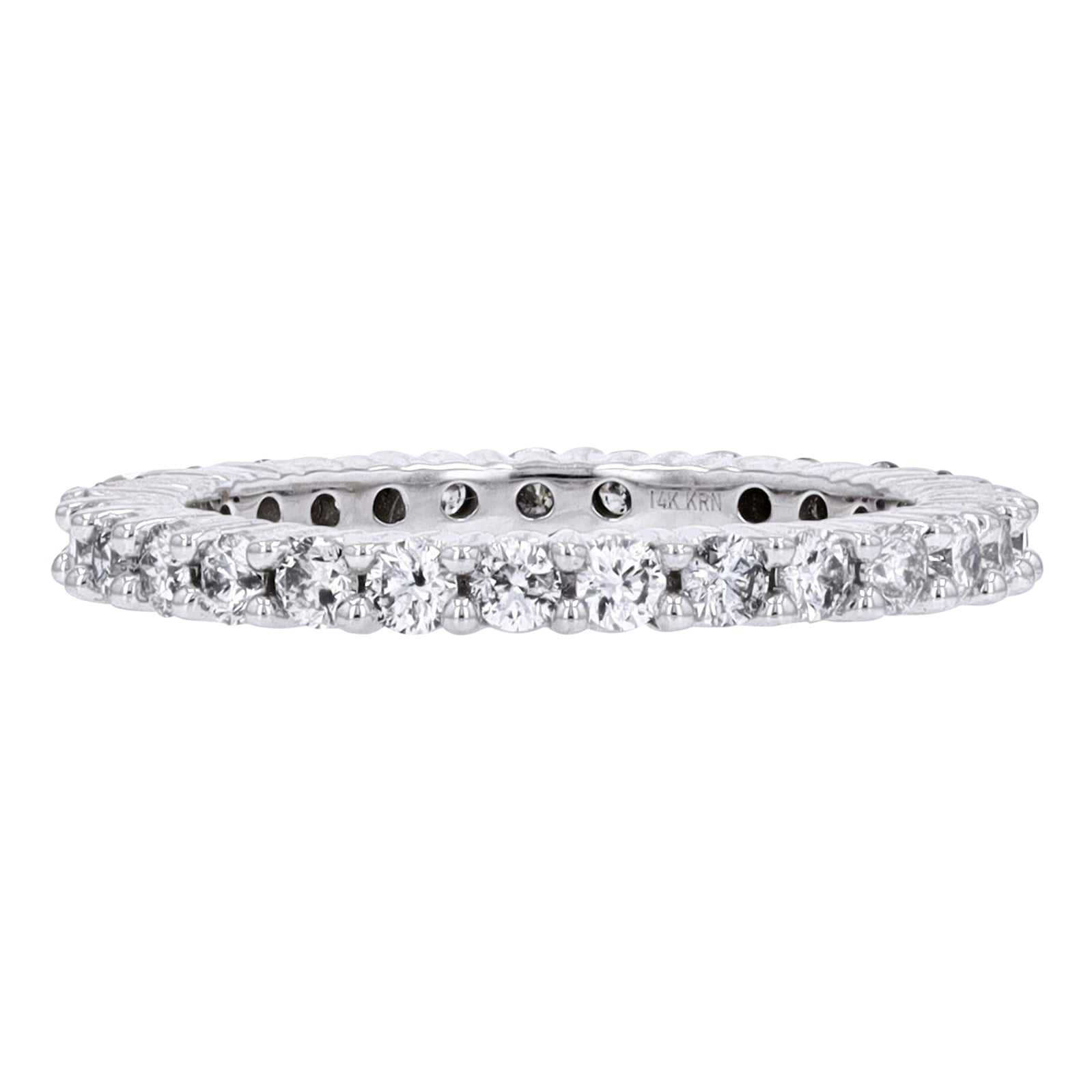 14K WG 1 CTW Eternity Band