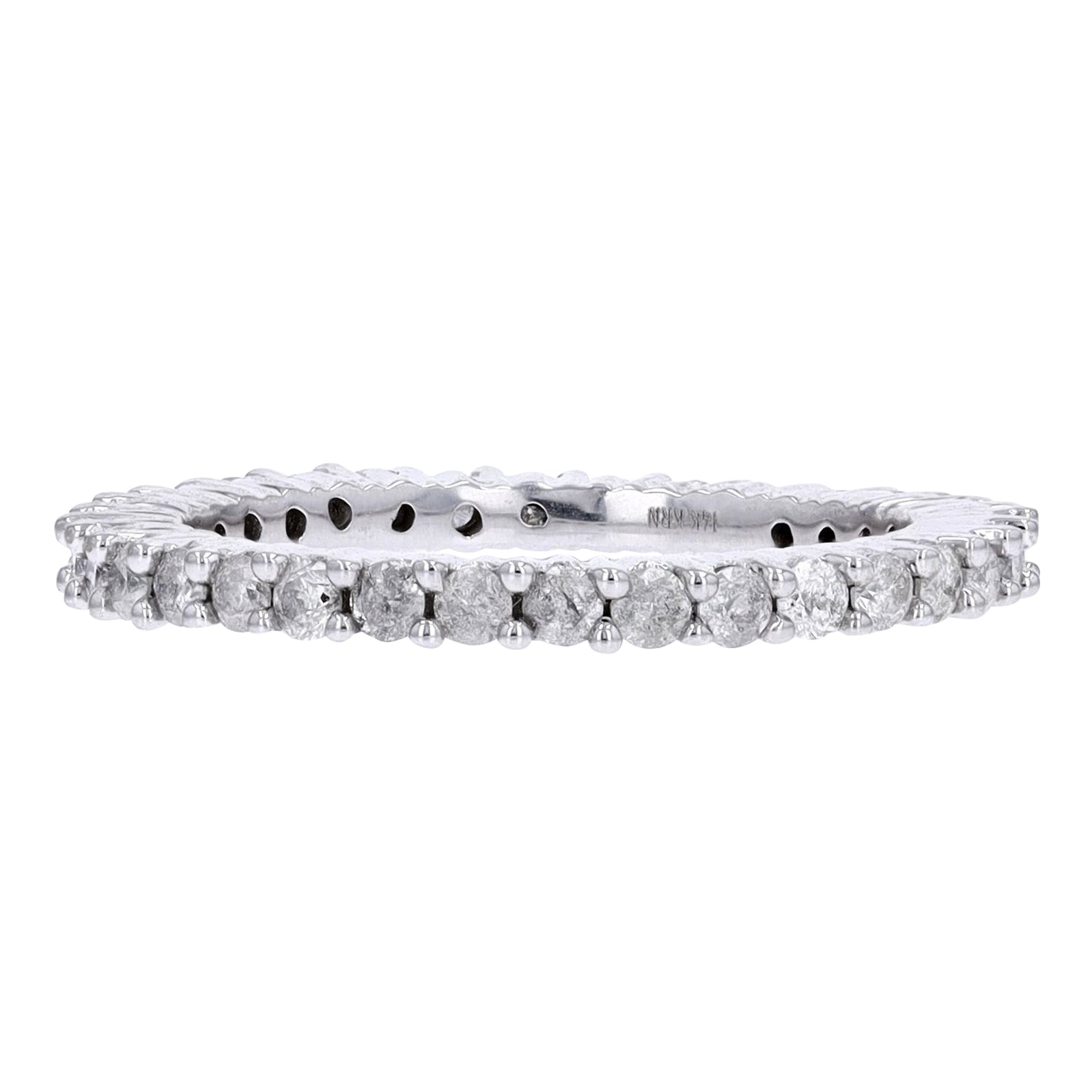 14K WG 1 CTW Diamond Eternity Band<p><strong>More Sizes Available</p></strong>