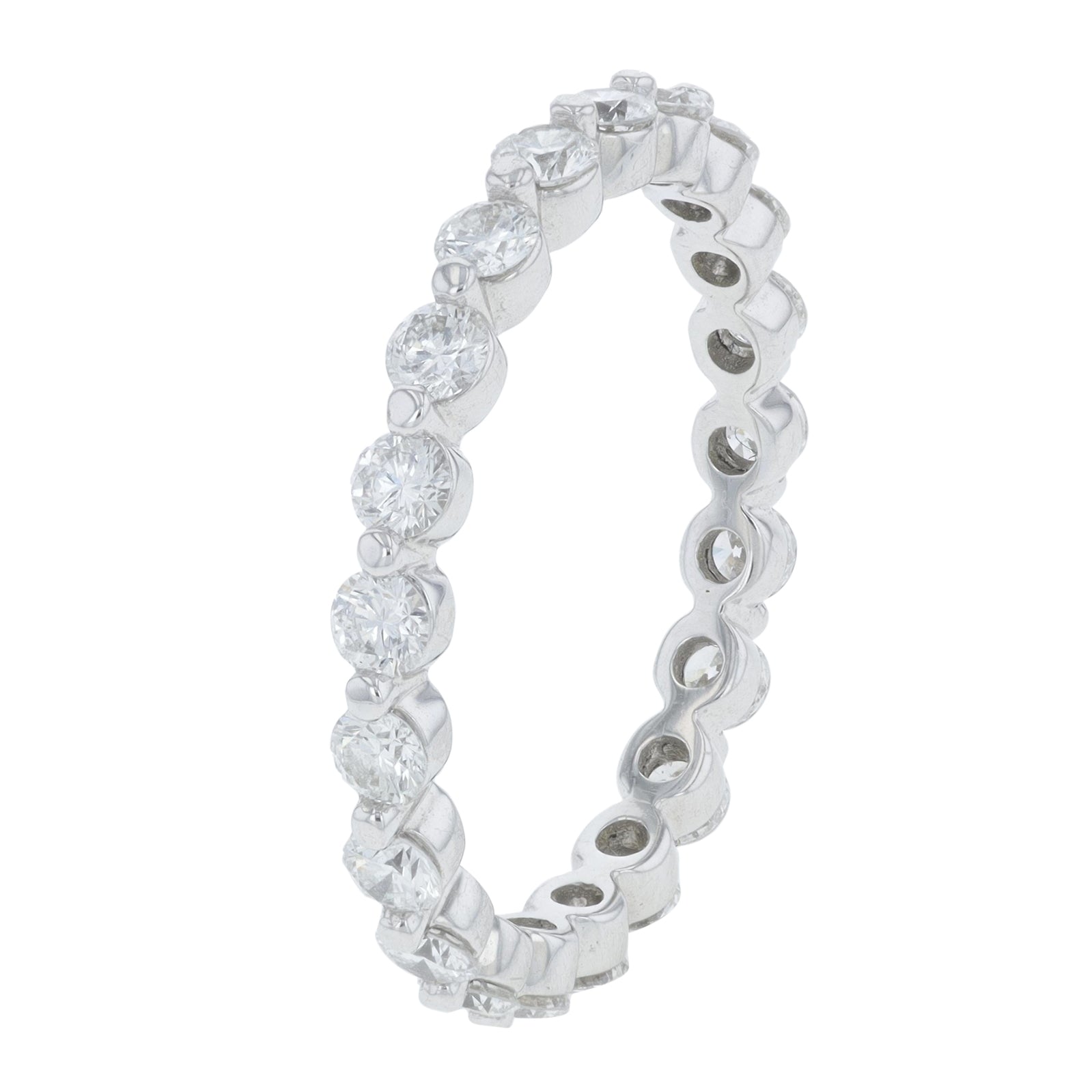 14K WG Artcarved 1.05 CTW Diamond Eternity Band
