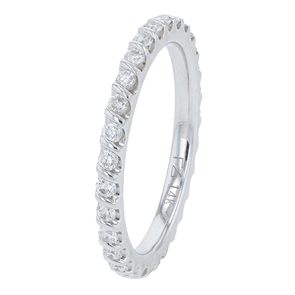 14K WG 1/2 CT Diamond Eternity Band