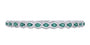 14K WG 2.50 CT Emerald Bangle
