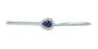 14K WG 0.75 CT Sapphire Bangle