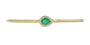 14K YG 0.60 CT Emerald Center Bangle