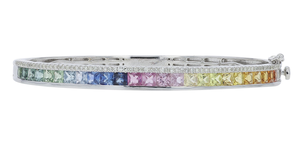 14K Multicolor Sapphire Bangle <p><strong>More Colors Available</p></strong>