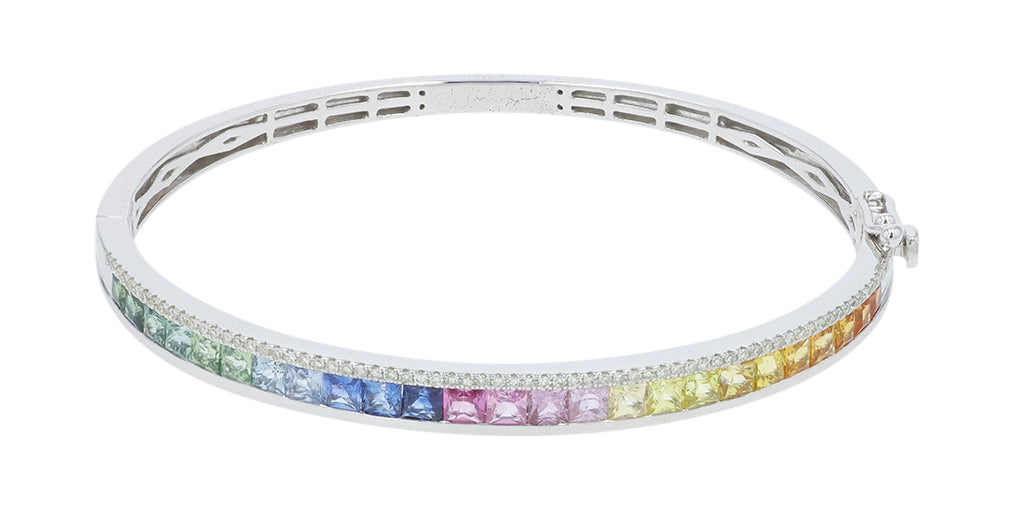 14K Multicolor Sapphire Bangle <p><strong>More Colors Available</p></strong>