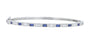 18K WG Penny Preville 1.25 CT Sapphire Bangle