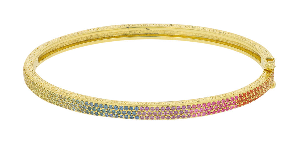 18K YG Penny Preville 1.50 CT Sapphire Bangle