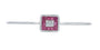 14K WG 2.10 CTW Ruby Cuff