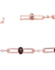 10K RG Smoky Quartz Bracelet