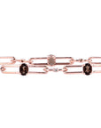 10K RG Smoky Quartz Bracelet