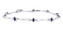 14K WG Sapphire & Diamond Bracelet