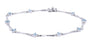 10K WG Blue Topaz Bracelet