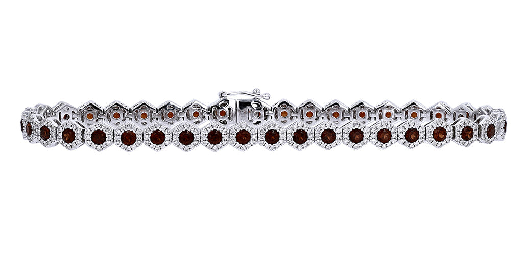 10K WG Gemstone Bracelet<p><strong>More Colors Available</p></strong>