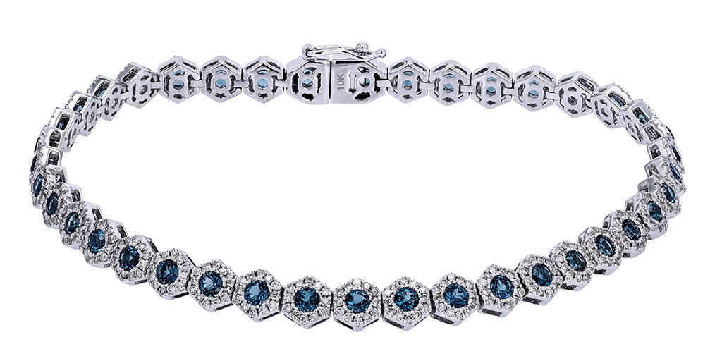 10K WG Gemstone Bracelet<p><strong>More Colors Available</p></strong>