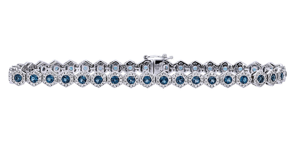 10K WG Gemstone Bracelet<p><strong>More Colors Available</p></strong>