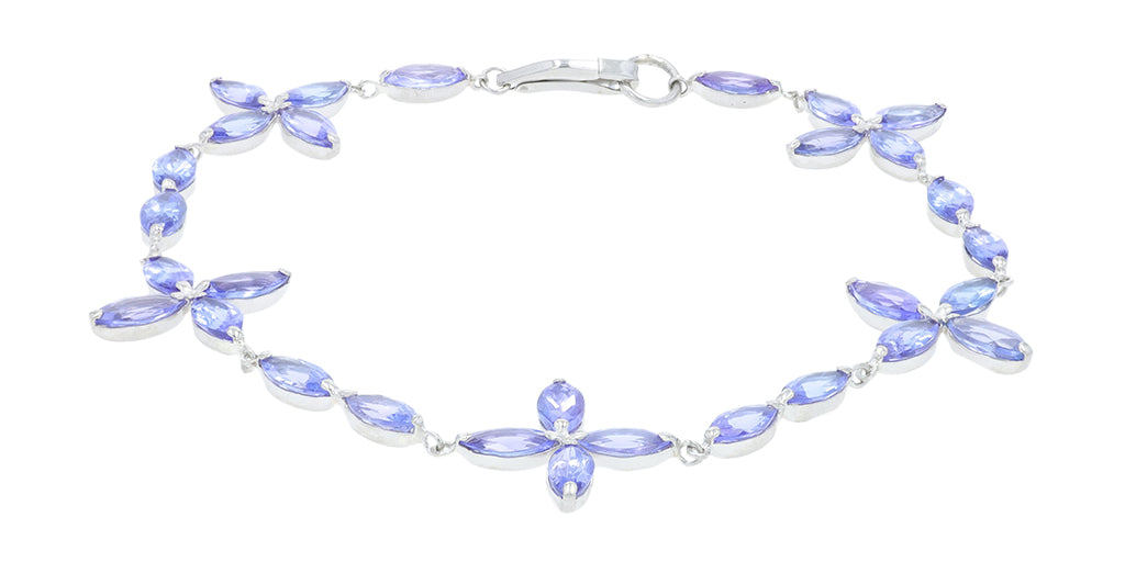 PT900 6.60 CT Tanzanite Bracelet