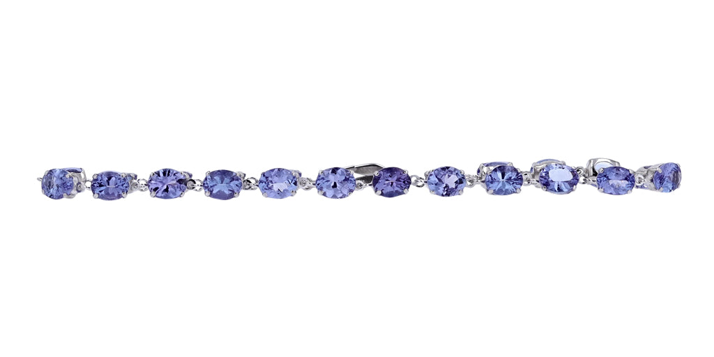 PT900 7.74 CTW Tanzanite Bracelet