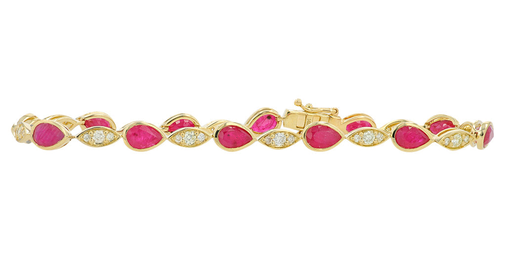 14K Gemstone Bracelet <p><strong>More Colors Available</p></strong>