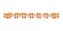 18K YG 3.69 CT Ruby Bracelet