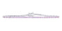 14K WG 5.85 CT Pink Sapphire Bracelet