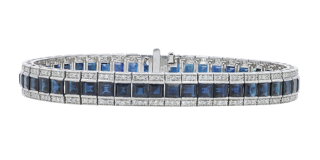 14K WG Gemstone Bracelet<p><strong>More Colors Available</p></strong>