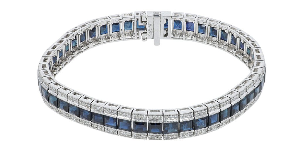 14K WG Gemstone Bracelet<p><strong>More Colors Available</p></strong>